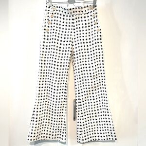 MaxMara 🤍 XS Star-Patterned Flared Pants